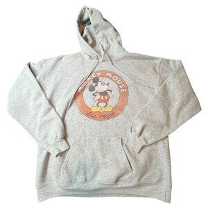 Retro Disney‎ Parks Mickey Mouse EST 1928 Hoodie Sweatshirt Size Large